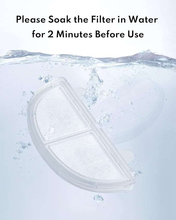 Homerunpet Pet Fountain Filters Replacement for Wireless Pumps Cat Water Fountain Dog Water Dispenser WF20/CF20/BF10