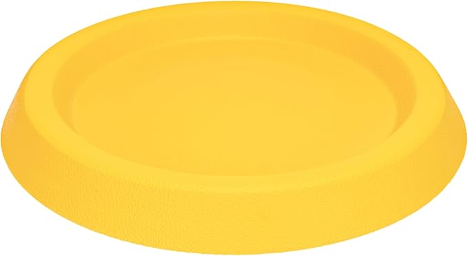 Dog Discs Toy, Durable Flying Discs for Throwing Catching, Durable for Aggressive Chewers, Water Floating Dog Toys, Swimming Training, Medium Large Breeds, Yellow