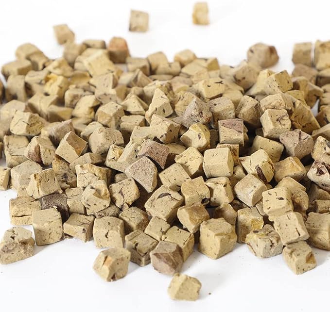 Freeze Dried Chicken Liver Healthy Training Treats Toppers for Pets, Single Fresh Raw Ingredient, Organic, Pure Balance, Natural, Grain Gluten Filler Free, Snacks, Dogs Cats (4oz)