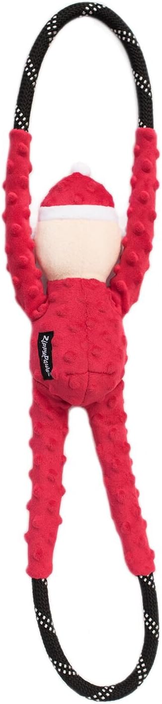 ZippyPaws RopeTugz Santa Dog Toy