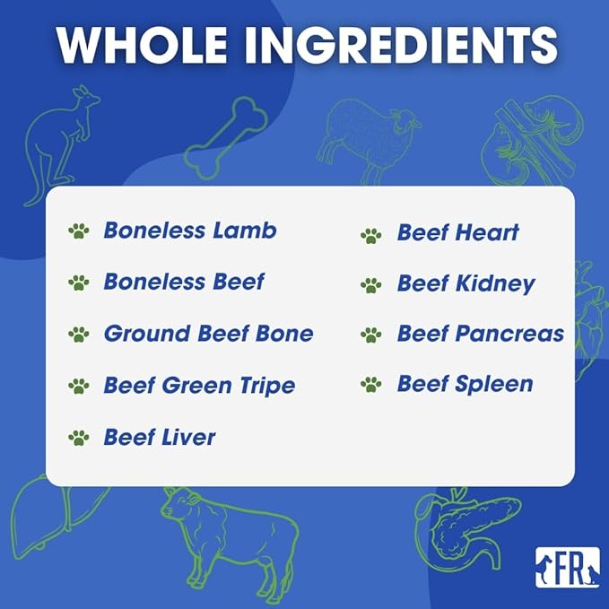 Freeze-Dried Raw Cat Food - Lamb Formula, High Protein, Grain-Free, Whole Ingredients, No Additives, Meal Mixer or Topper - Supports Healthy Digestion, Coat, and Joints