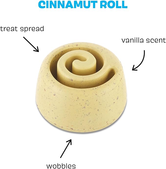 Barkbox Super Chewer Cinamutt Roll Treat Dispensing Toy for Dogs and Puppies, Medium and Large Dogs