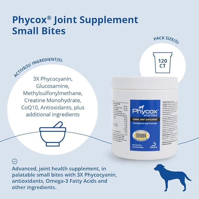 Joint Supplement Small Bites for Dogs, 120 Ct