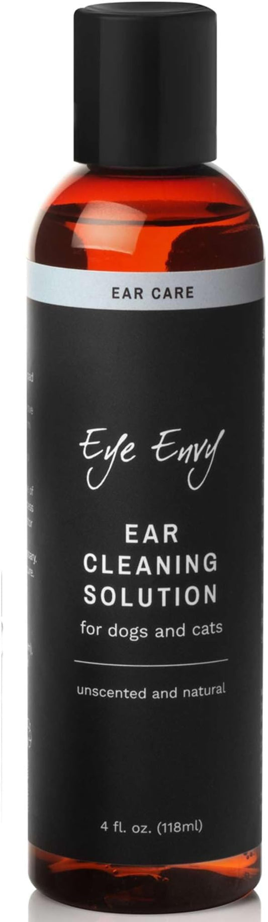 Eye Envy Ear Cleaning Solution for Dogs and Cats. Made in The USA. Safe, All-Natural Dog Ear Cleaner. Prevents Dog Yeast Ear Infections. Removes Dirt, Debris, and Wax buildup. Unscented. 4 fl. oz.