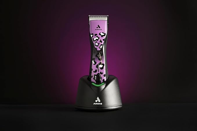 Andis 561458 Pulse Zr II Gabriel Feitosa Edition 5-Speed Detachable Blade Clipper, Cordless Animal/Dog Grooming, Removable Lithium Ion Battery, LED Charge Light, Wild Colorway