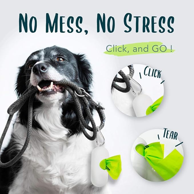 Dog Poop Bag, Compostable Doggie Poop Bags Refills, Eco-Friendly Pet Waste Bags, Vegetable-Based Unscented, Compostable, Extra Thick, Leak Proof, Size 9 x 13 Inches, 120 count