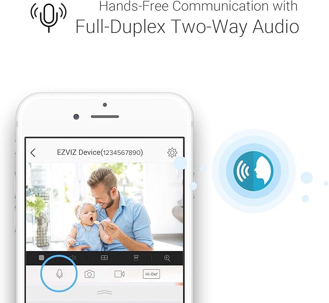 EZVIZ Indoor Security Camera 1080P WiFi Baby Monitor, Smart Motion Detection, Two-Way audio, 40ft Night Vision, Works with Alexa & Google Assistant(C1C)