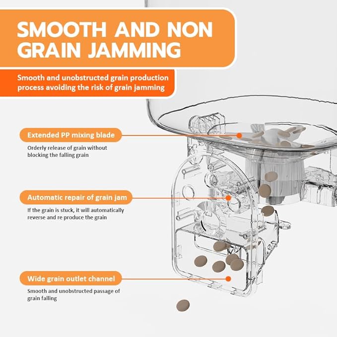 Romiromi Automatic Cat Feeder with Camera and Water Fountain 1080P HD Video 2.4G&5G WiFi Timed Auto Feeder with APP Control,Multiple Cats, Detachable for Easy Clean-White