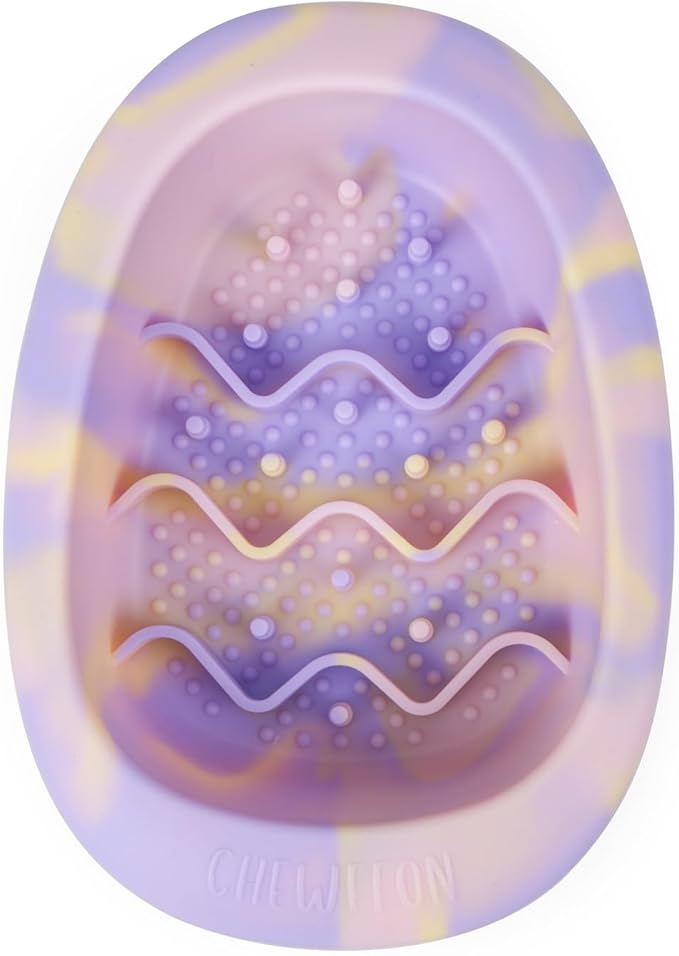 Interactive Dog & Cat Lick Mat Bowls, BPA-Free Silicone Dog Slow Feeder with Suction Cups, Non Slip Food Bowl for Dogs and Cats, Reduce Anxiety, Dishwasher Safe, Lavender Purple Small