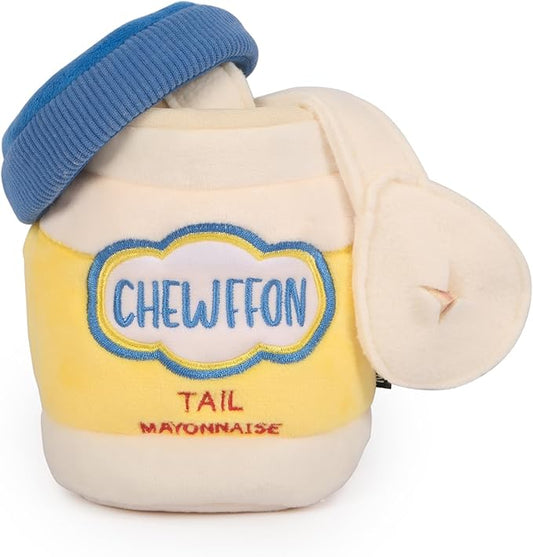 Dog Enrichment Toys, Interactive Mayonnaise Jar Puzzle, Snuffle Toy for Mental Stimulation, Hide and Seek Crinkle Toy for All Dog Sizes