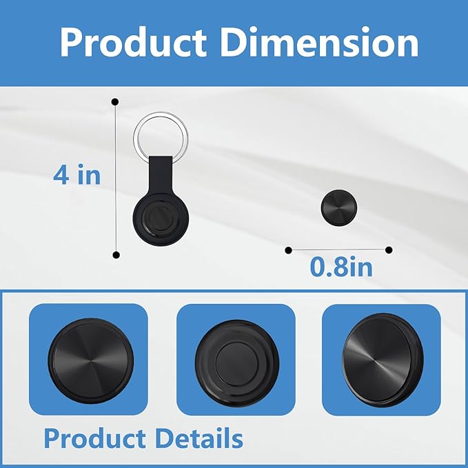 GPS Tracker for Vehicles, Cars, Pets, Kids & Valuables – No SIM Card, No Subscription – Real-Time Global Tracking Device – Compatible with iOS & Android