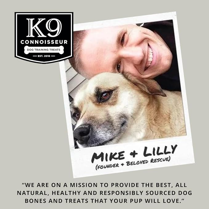 K9 Connoisseur Beef Marrow Large Dog Bones Long Lasting for Aggressive Chewers - USA Made Single Ingredient Champ Bones for Large Dogs Over 50 Pounds - 10 Pack