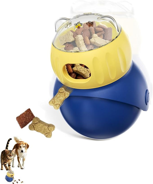 Interactive Dog Toy-Dog Treat Toys/Cat Food Feeder, Pet Indoor Exercise Swinging Nonpareil Feeder for Cats, Dogs