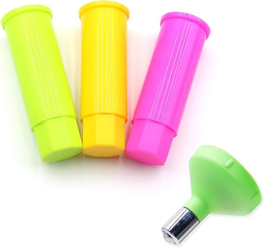 NACOCO Pet Standing Water Dispenser - Cat Dog Standing Detachable Pole Automatically Feeding Water Height Adjustable(Green/Red/Yellow Adjustable Rods, Green Water Tap)