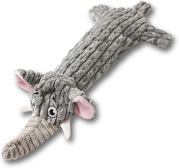 Dog Toys, Squeaky Plush No Stuffing Crinkle Dog Toy for Small Medium Large Dogs, Interactive Puppy Teething Water Bottle Dog Chew Toy