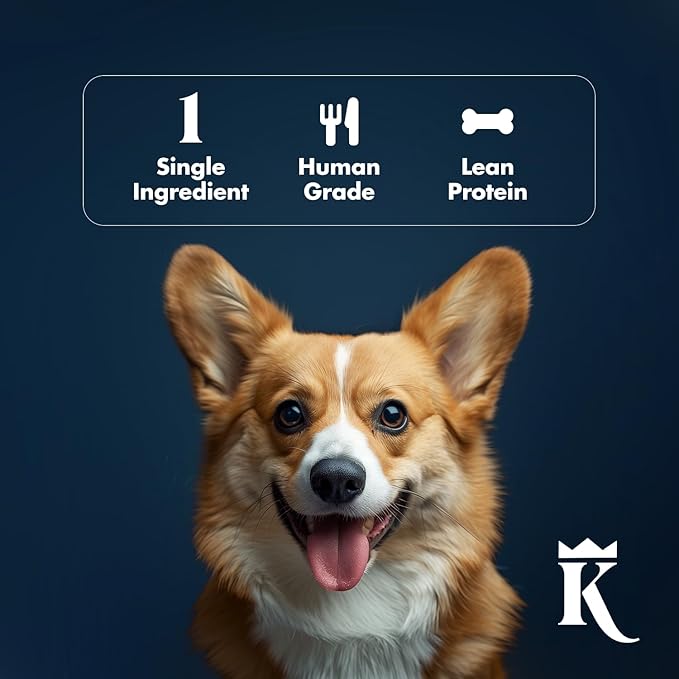 King Lou Pets - Duck Jerky Dog & Cat Treats - Single Ingredient, USA-Made, High Protein, 1 lb