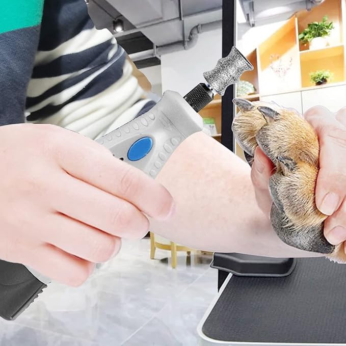 Nail Diamond Bits for Dremel Dog Nail Grinder - 1/8" Diamond Rotary Nail Grinder Bits for Dogs & Cats Nail Care, X-Large Set