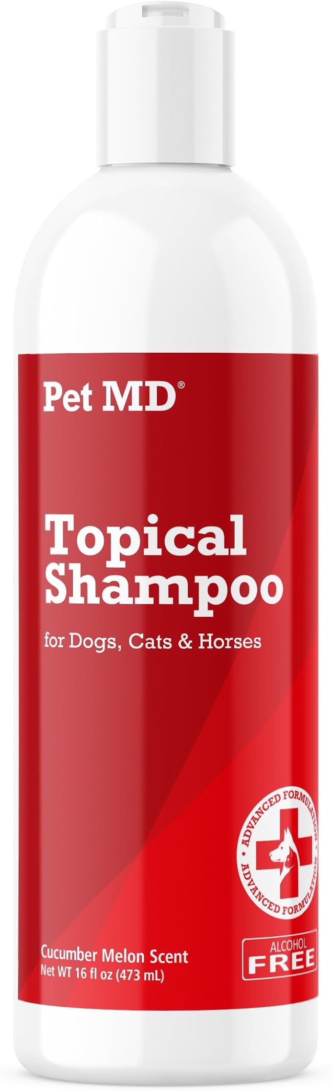 Pet MD Topical Shampoo for Dogs, Cats and Horses - Soap and Paraben Free - 16oz