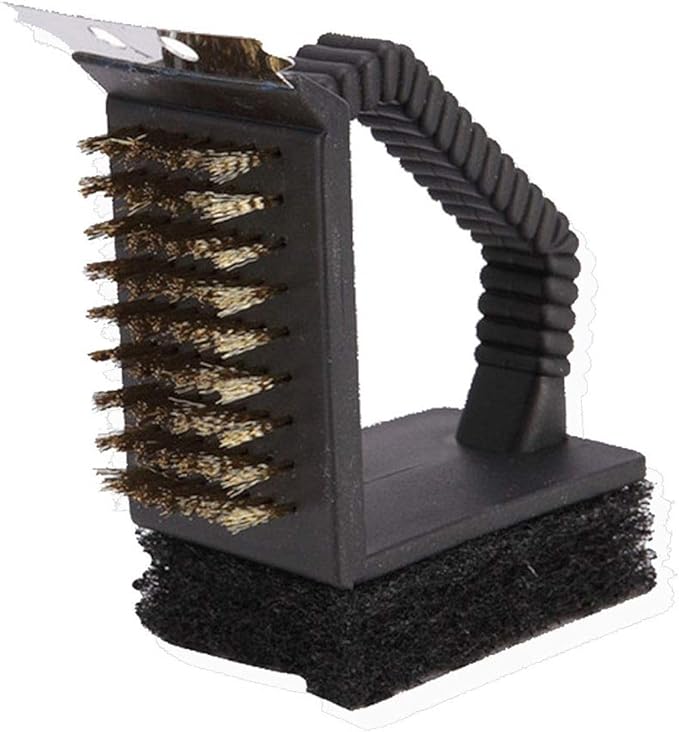 QBLEEV Bird Cage Cleaner, Bird Cage Cleaning Brushes, Multi-Function Stainless Steel Triangle Bird Cage Brush Set, Birdcage Cleaner Poop Off Scrub Brush Kit for Cleaning Bird Cage Perch Kennel