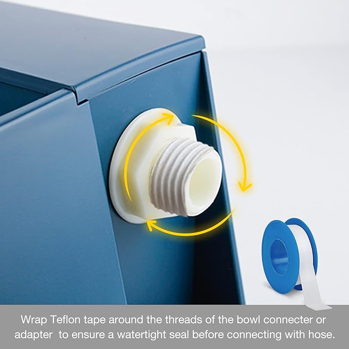 NAMSAN Automatic Dog Water Dispenser with Float Valve, 3/4'' Anti-Bite Metal Pipe, Outdoor Automatic Water Dispenser for Cats Chicken Animals, Goat Waterer, Livestock Water Trough