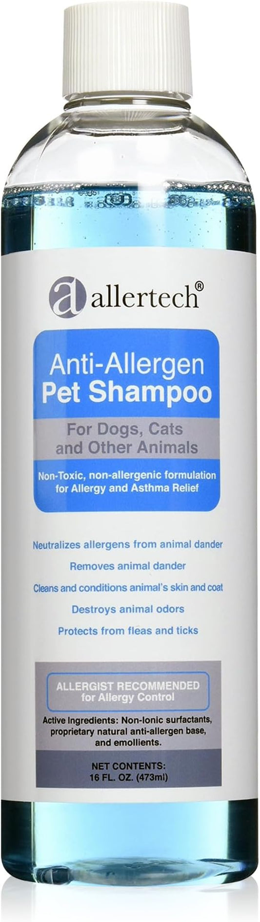 Allertech® Anti-Allergen Pet Shampoo 16-oz Bottle