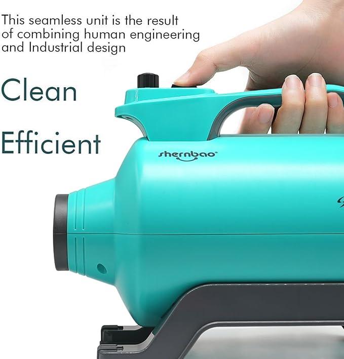 High Velocity Professional Dog Pet Grooming Hair Drying Force Dryer Blower 5.0HP (Super Cyclone) SHD-2600P (Green)