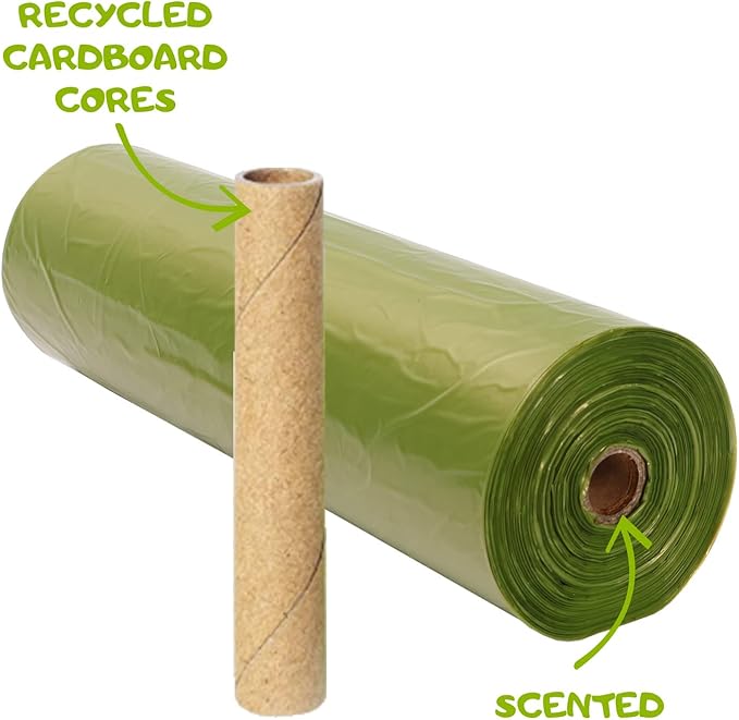 Dog Waste Bags-300 Bags per Roll, Pet Poop Bags Big Rolls, 2 Pack, 600 Bags, Cat Litter Poop Bags, Fit Most Scooper, Durable Poop Bags Rolls for Dogs, Easy Dispensing and Grab