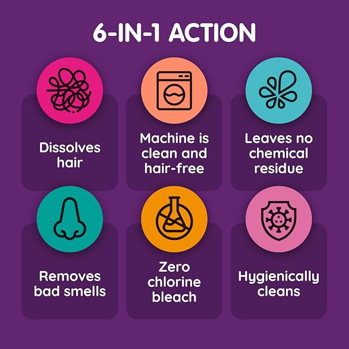 Vamoosh Pet Hair Dissolver | No Harmful Chemicals | Safe for Pets | Patented Pet Hair Dissolving Formula | Removes Odor | Dissolves Dog, Cat & Animal Fur | Easy to Use | 3 Sachets (Pack of 2)