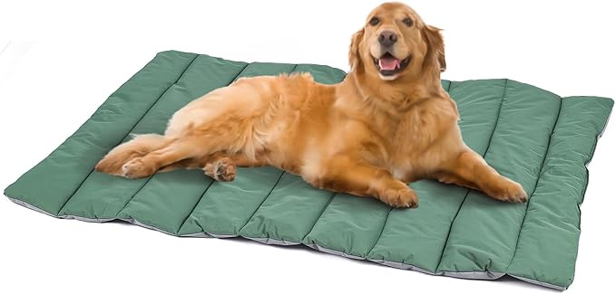 Heeyoo Outdoor Dog Bed, Waterproof Camping Dog Bed Mat, Machine Washable and Portable Travel Pet Pad Mat, Foldable Pet Beds for Small, Medium, and Large Dogs