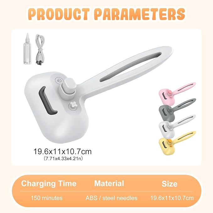 Comb for Cats Dogs, Cat Steam Brush, 3-in-1 Spray Hair Removal Comb for Shedding & Grooming, Effective Pet Brush for Indoor Cats (Yellow)