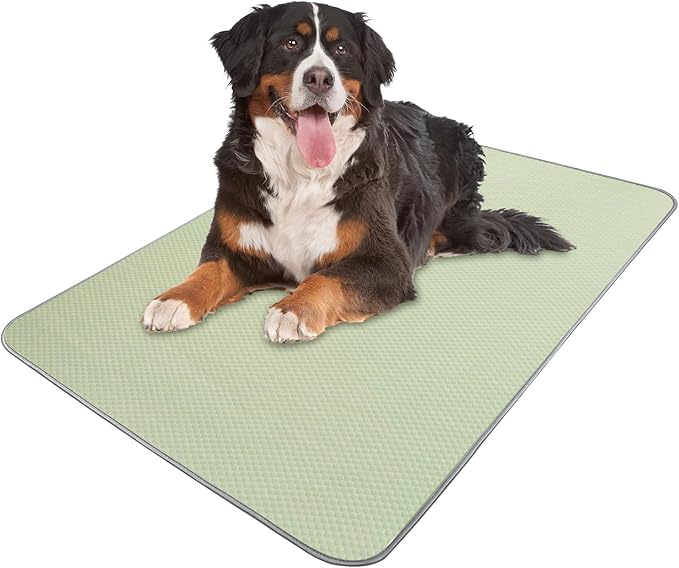 Summer Dog Cooling Mat Washable Ice Silk Self Cool Pad for Large Dogs and Cats, 59x40in Pet Sleeping Pad for Crate, Bed, Indoor & Outdoor Floor, Car Seats