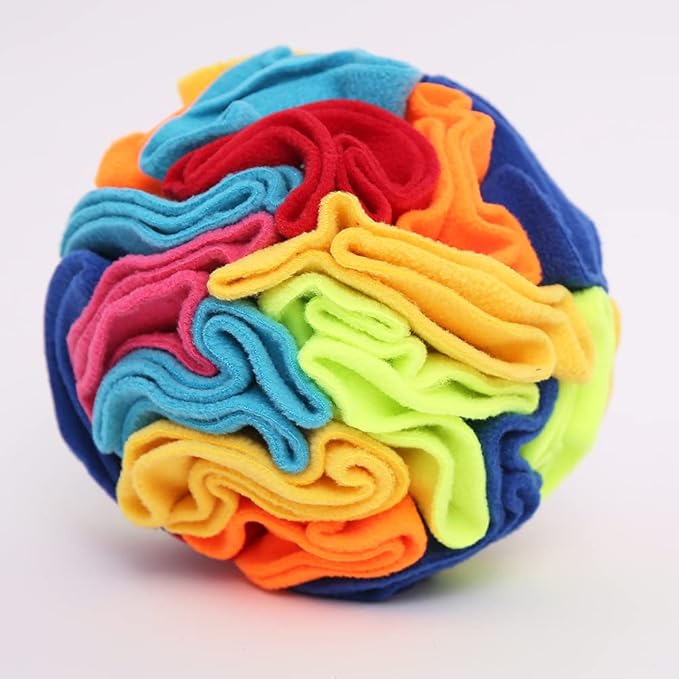 Snuffle Ball - Snuffle Ball for Small Dogs, Interactive Dog Toys to Keep Them Busy, Puppy Dog Puzzle Toy with Storage Bag Machine Washable