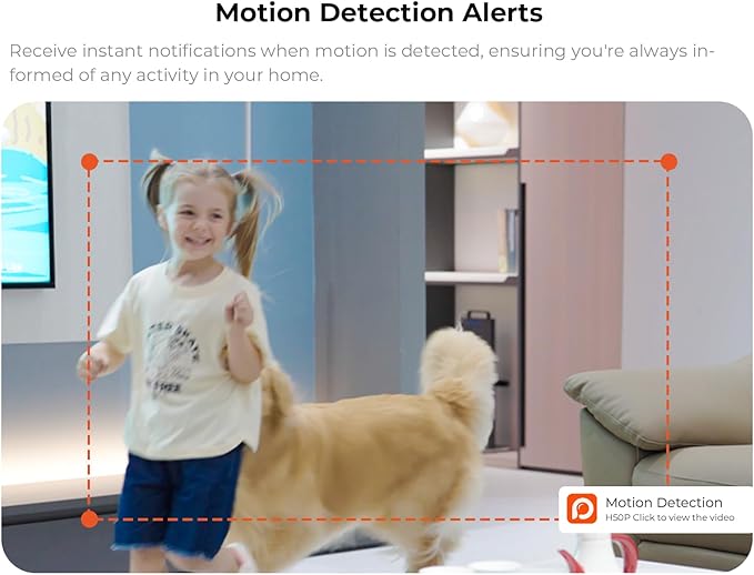 3K Pan/Tilt Indoor Camera for Home, 360° Dog Camera w/Motion Detection, Google TV, No Monthly fees, 2.4G/5G, Night Vision, 2-Way Audio, Auto Tracking, Security Cameras for Baby/Pet Monitoring