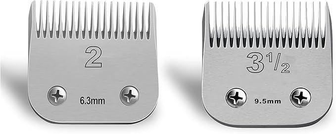 Professional Detachable Replacement Ceramic Blades set,compatible with oster Classic 76/Star-Teq/Power-Teq andi A*dis AGC,BDC,BGC,MBG Series Clippers (Size 2#+Size3#)