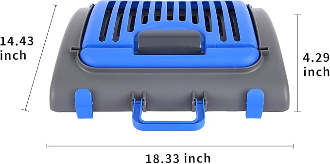 Foldable Travel Cat Carrier 14 * 14 * 18 inches Sport Designs Plastic Carrier, Blue
