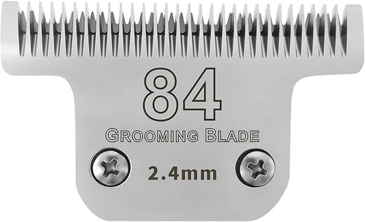 Size T84# Detachable Pet Dog Grooming Stainless Steel Blades,Compatible with Andis/Oster A5/Wahl KM10 Series Dog Clippers,Cut Length 3/32"(2.4mm)