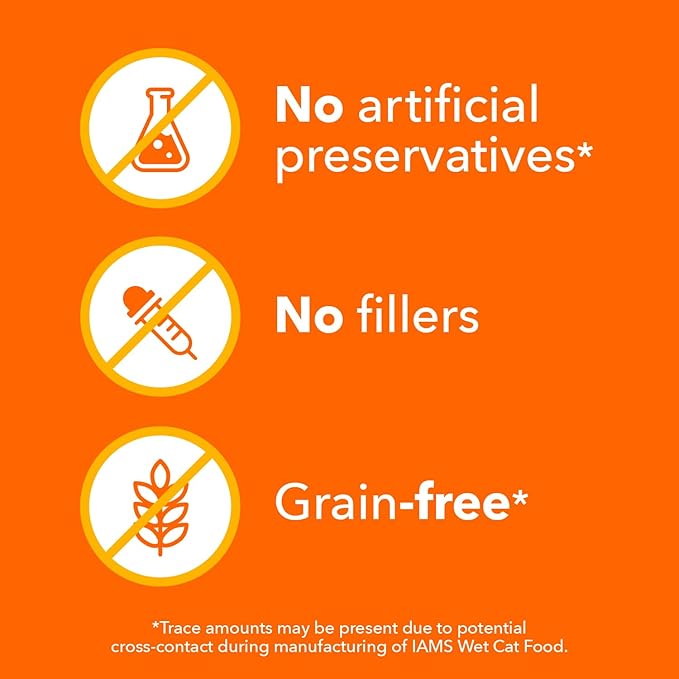 IAMS Perfect Portions Indoor Adult Wet Cat Food Cuts in Gravy, Tuna Recipe, 2.6 oz. Easy Peel Twin-Pack Trays (24 Count, 48 Servings)