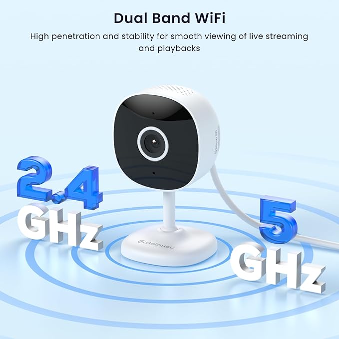GALAYOU 4MP Cameras for Home Security-5G/2.4G Dual WiFi Security Camera Indoor for Baby/Pet/Dog/Nanny with Phone App, 24/7 SD Card Storage, Night Vision, Motion Alert, Works with Alexa/Google Home, G7