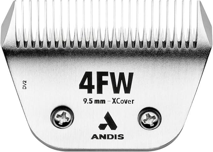 Andis 561463 ceramicEDGE #4FW XCover Wide Blade, Small Animal and Pet Grooming, Detachable Replacement Blade, Long Lasting, Stainless Steel