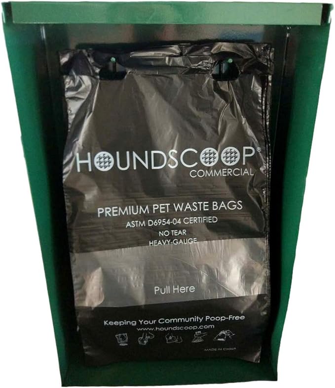 800 Count Pull-Strap Header Pet Waste Bags, 8 Header Packs of 100 Bags, Dog Waste Station Bags for HOA, Residential, XL and Strong, Easy Single Pull for Poop Station Dispensers