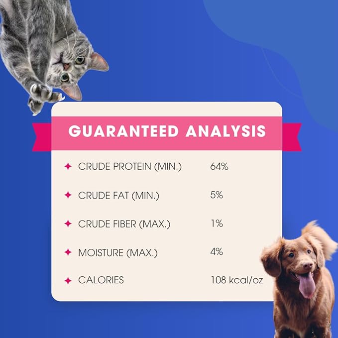 Freeze-Dried Beef Liver Pet Treats – Single Ingredient, High Protein Natural Snack for Dogs and Cats – Grain-Free, All Life Stages, Training & Reward Use