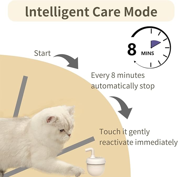 Cat Laser Toy,Cat Laser Toy Automatic Rechargeability,360° Rotation Out of Real Randomized Trajectory Motion,3 Modes Interactive Toy for Cats for Bored Indoor Adult Cat Kittens (Brown)