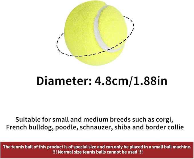 ALL FOR PAWS Dogs Ball Toy, 2" Dog Safety Balls Toy with High Bounce, Exercise and Play Interactive Dogs Tennis Balls Suitable for Ball Launchers