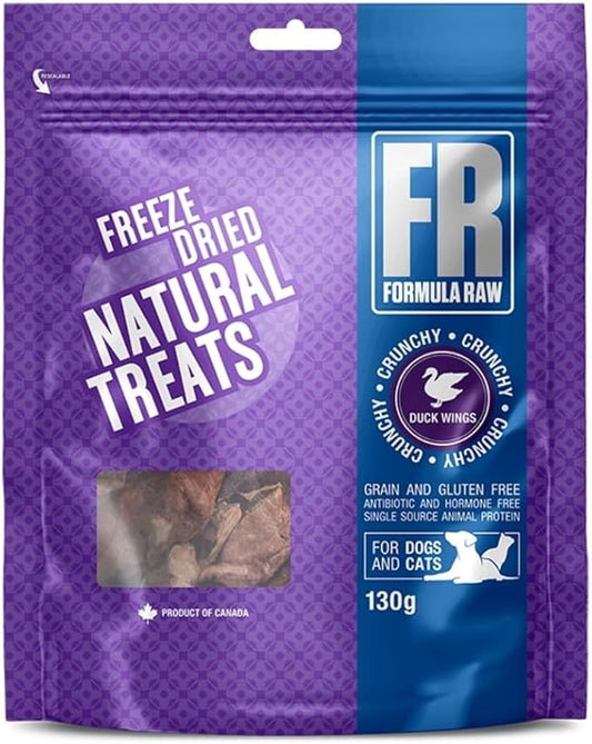 Freeze-Dried Duck Wings for Pets – Crunchy Whole Wing Treats for Dogs and Cats – Natural Raw Meaty Bones for Chewing and Dental Health