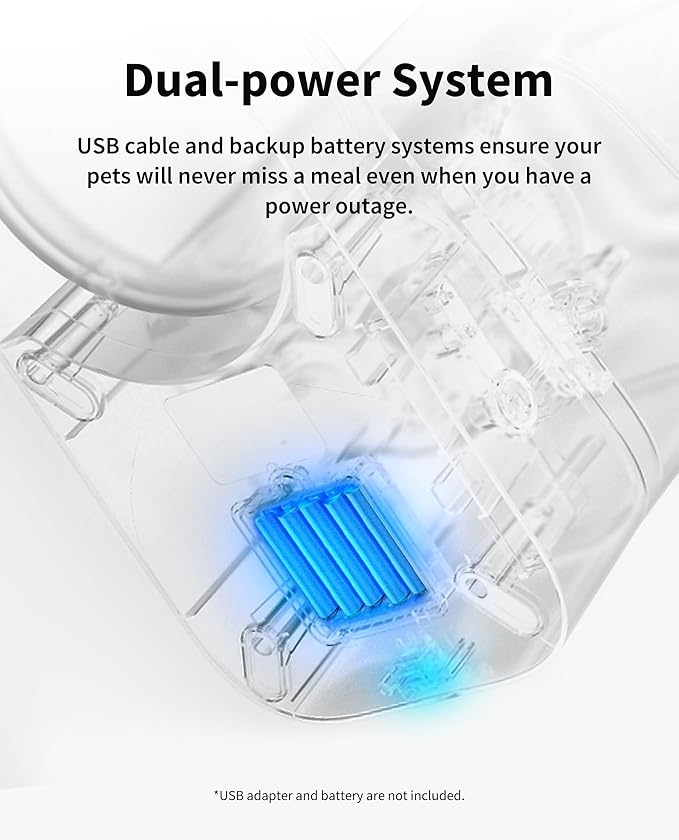 PETKIT Automatic Cat Feeder, 2.4G WiFi Automatic Dog Feeder, App Control Pet Food Dispenser with Triple Fresh-Lock System, Up to 10 Meals Per Day, Schedule Feeding, Food Shortage Alert, 3L Capacity