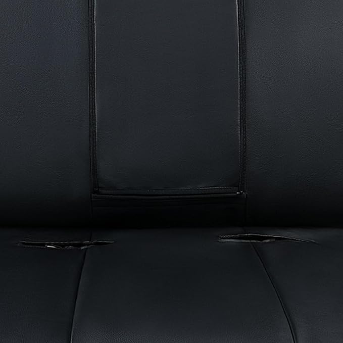 Flying Banner Neoprene Rear Bench car seat Covers car seat Protectors Split 40/60 60/40 (Cow Print & Black, Neoprene)