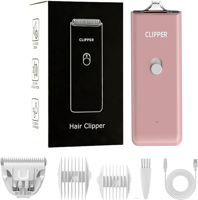 Dog Cat Home Hair Waterproof Clipper Portable Electric USB Rechargeable Pet Grooming Tools Low Noise Shaver Cordless Trimmer for Small and Large Pets