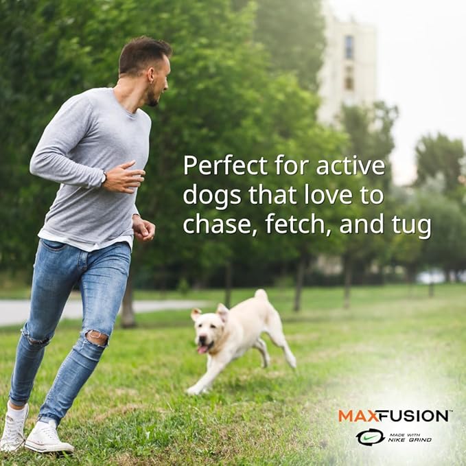 Max Fusion with Nike Grind, Tug of War Dog Toy for Chewers – XL Chew Toys for Large Dogs, Interactive Outdoor Puppy Toy for Teething, Play, Enrichment, Training & Dental Health