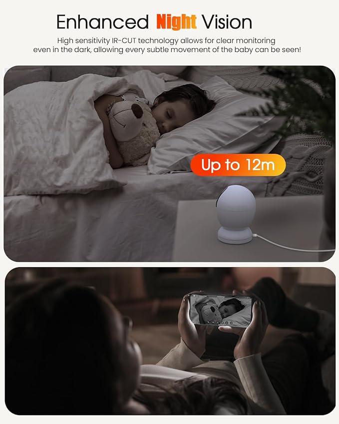 usogood 2.5K Indoor Camera for Home Security, 360°Pet Camera Indoor with Phone App,Support 5G/2.4Ghz Wifi,Dog Camera with Speaker, Auto Motion Tracking Detection,2-Way Audio,Works with Alexa,Best Gift