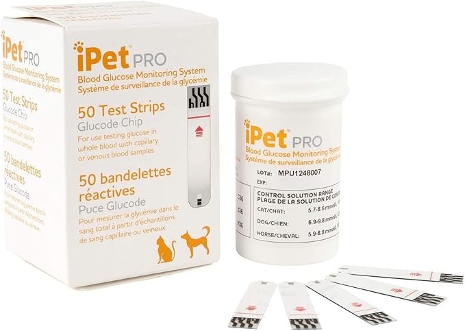 iPet PRO Blood Glucose Test Strips (Blood Glucose 50 ct. Test Strips)